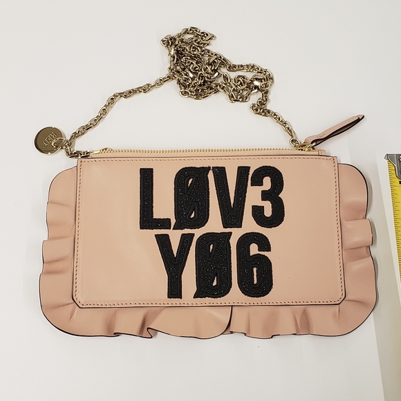 RED VALENTINO ROCK RUFFLES LOVE NOTES POCHETTE - Picture 4 of 6